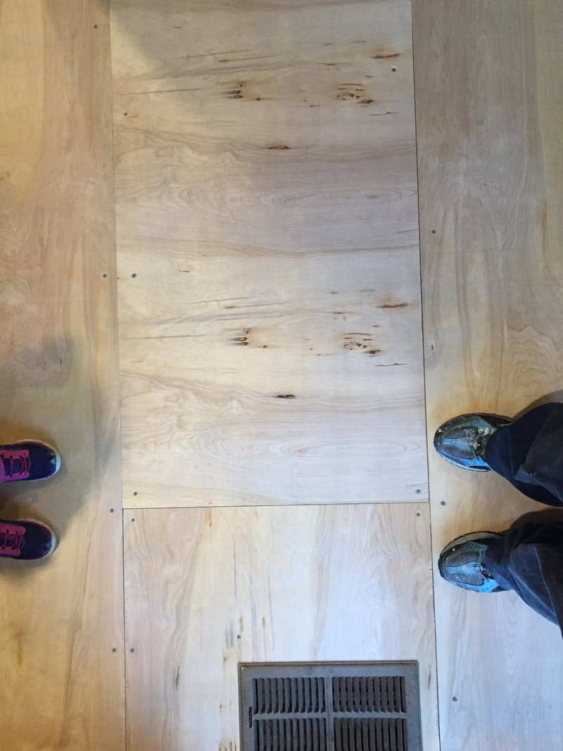 Cork Floor Tile Install Colbymade